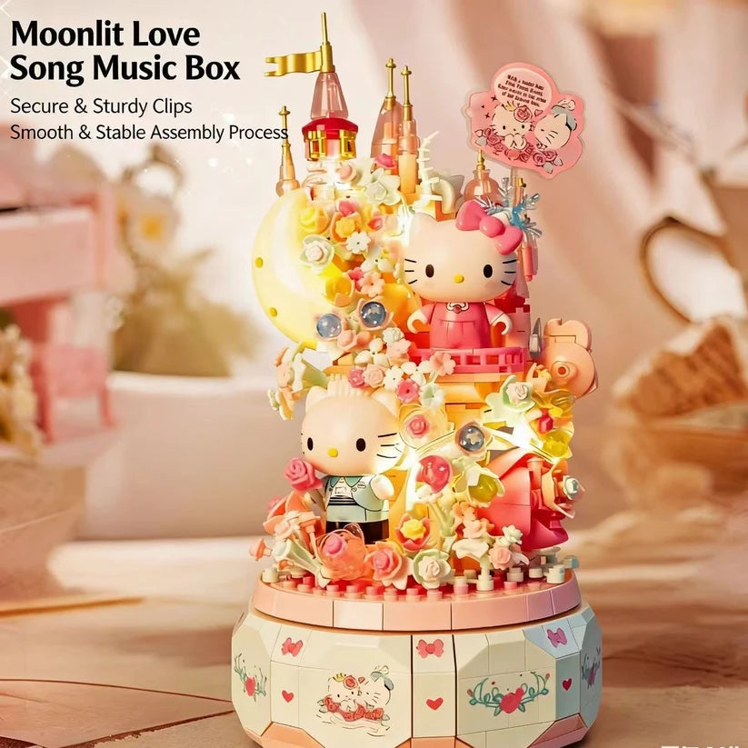 H K Cherry Blossom Castle Music Box