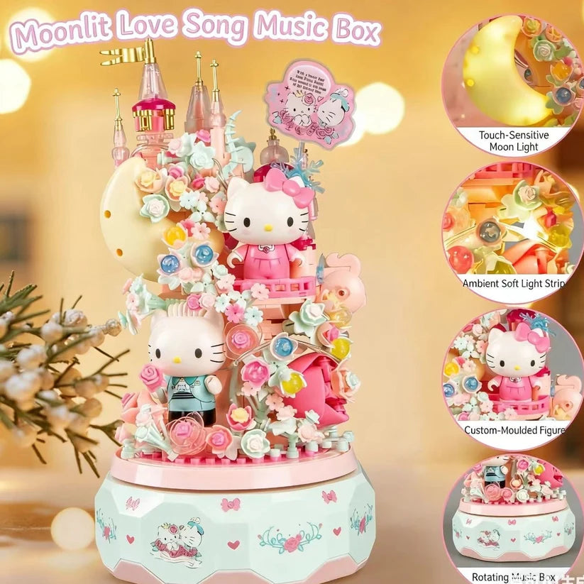 H K Cherry Blossom Castle Music Box