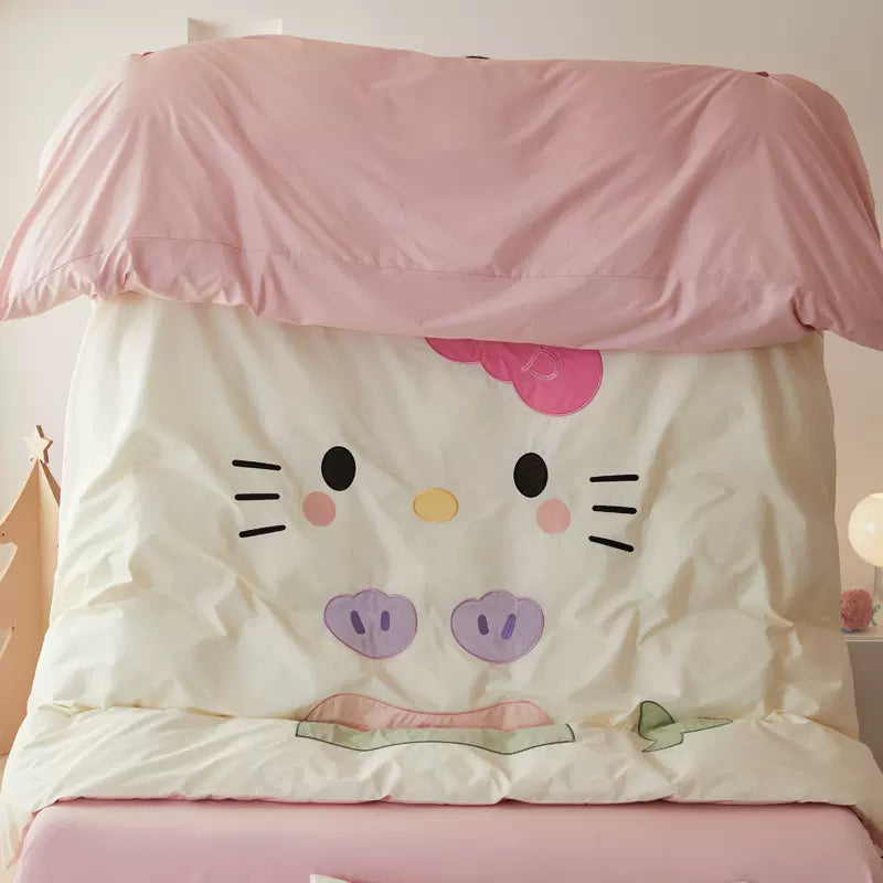 Hello Kitty Mermaid Cotton Bedding Sheet