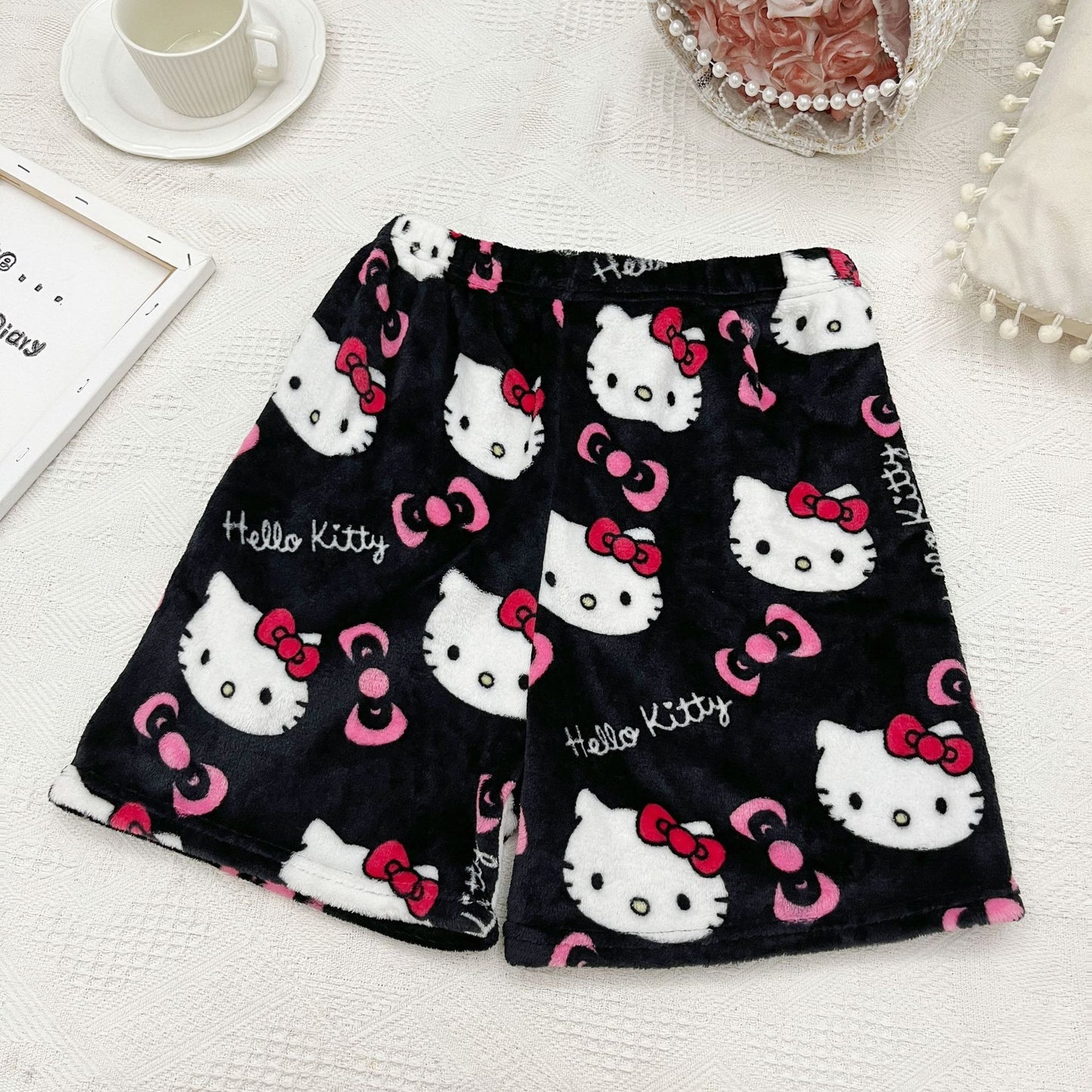 Hello Kitty Women Pajama Shorts Pj  Sleep Shorts