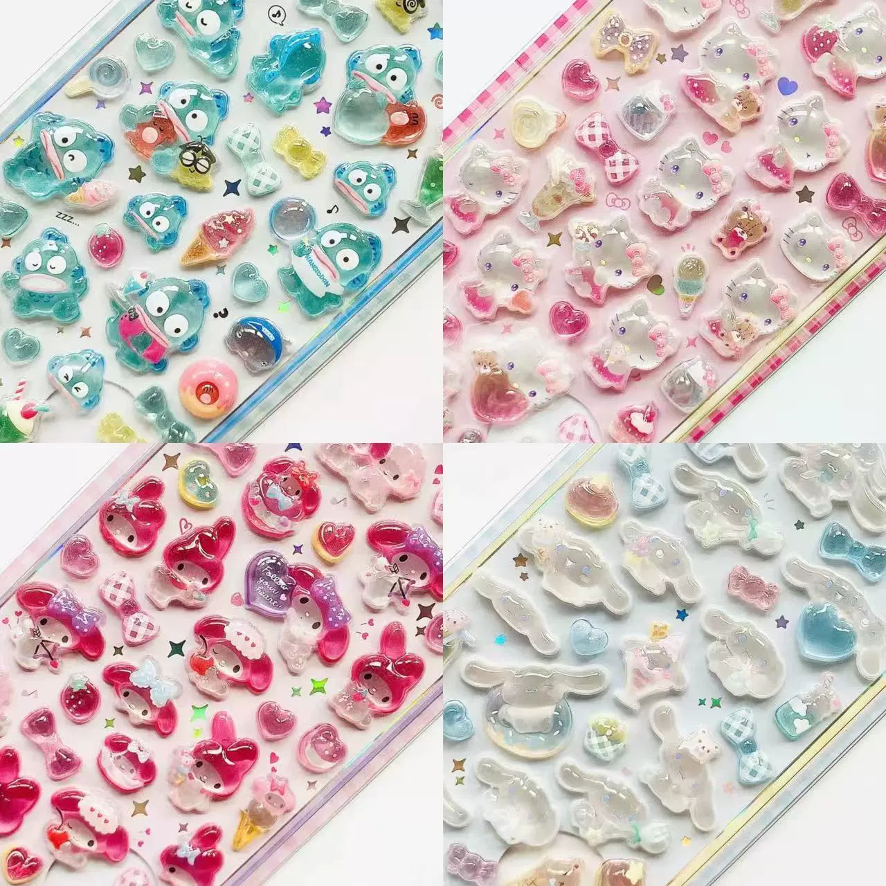 New design Sanrio Bonbon Drop Seal 3D Sticker