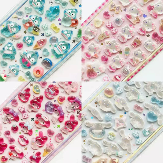 New design Sanrio Bonbon Drop Seal 3D Sticker