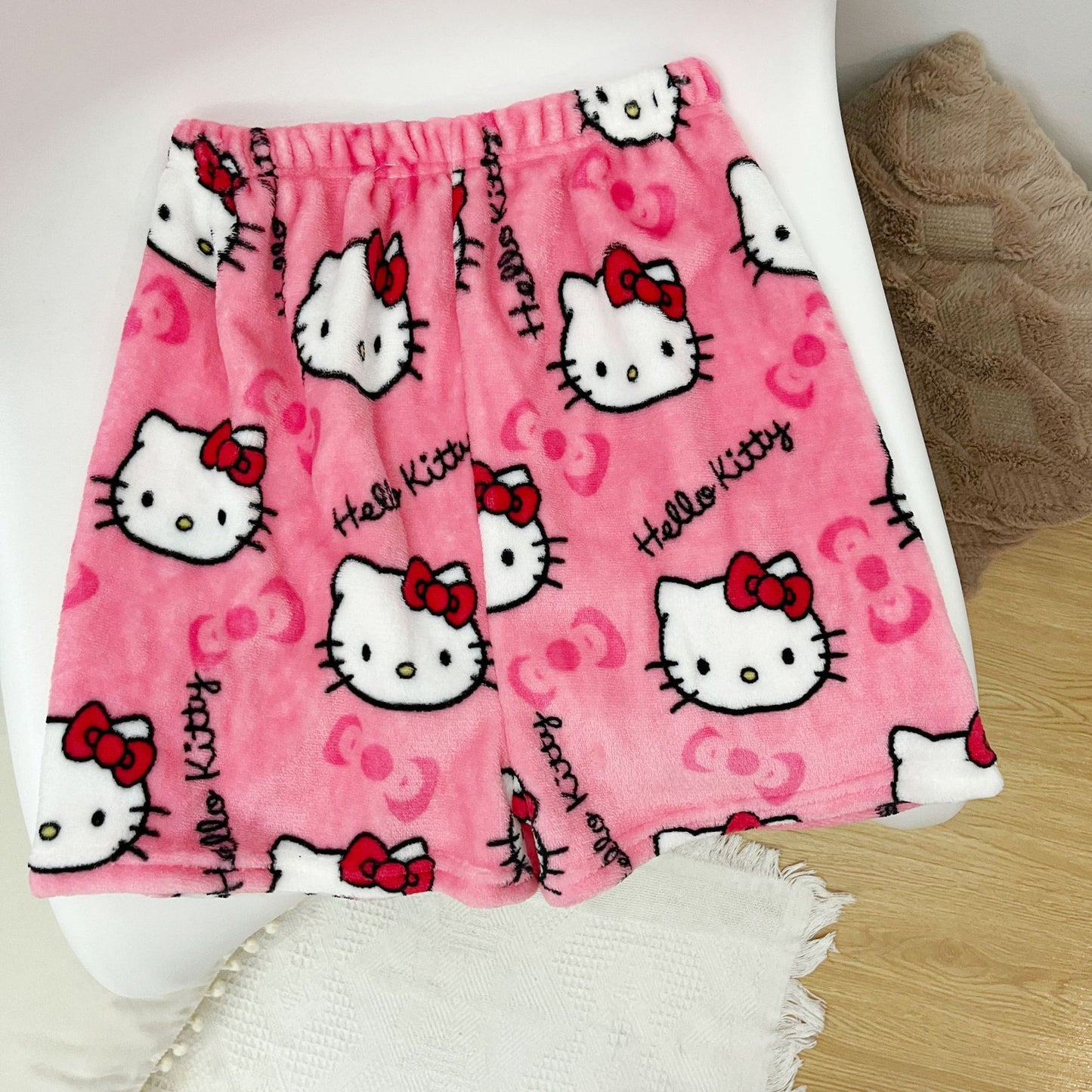 Hello Kitty Women Pajama Shorts Pj  Sleep Shorts