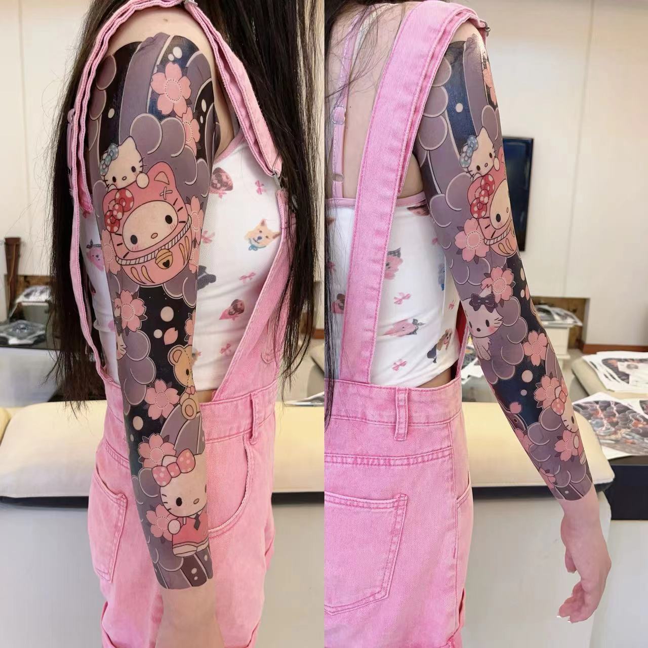 Hello kitty Full Arm Tattoo Sticker