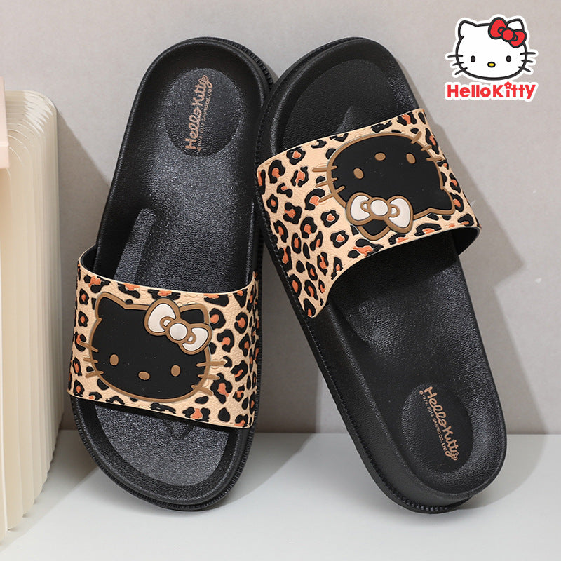 Hello Kitty Leopard Sandals Slippers  Indoor Slippers