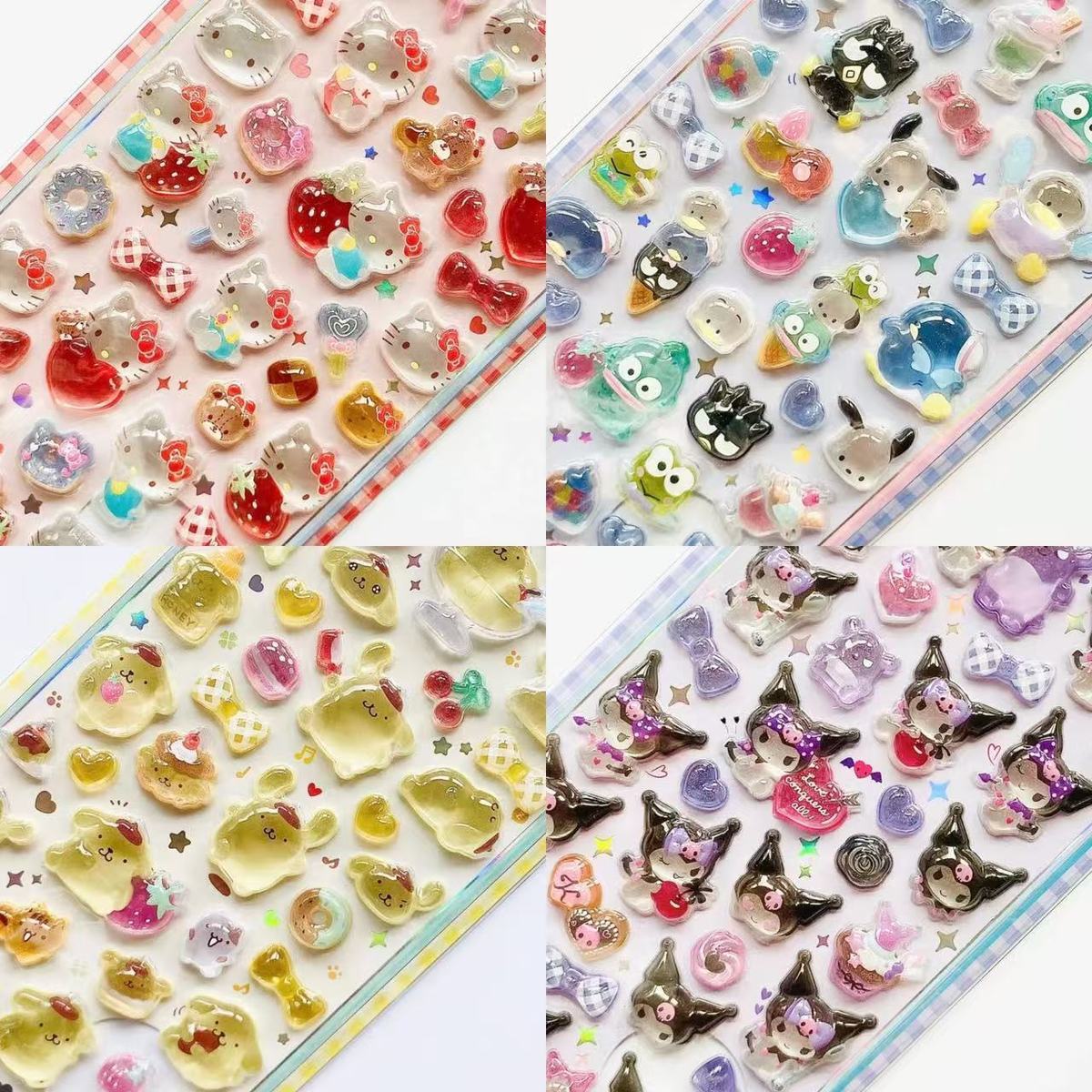 New design Sanrio Bonbon Drop Seal 3D Sticker