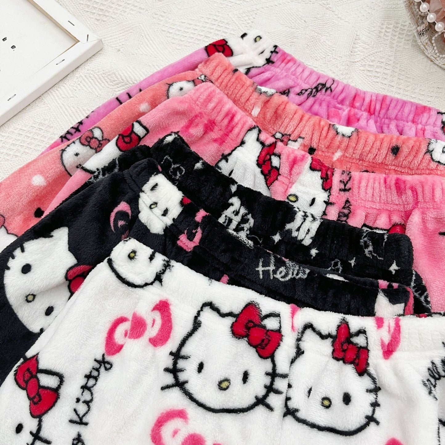 Hello Kitty Women Pajama Shorts Pj  Sleep Shorts