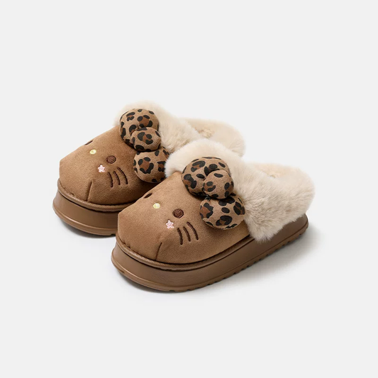 H K Fuzzy Slippers Indoor Outdoor Cozy Slippers