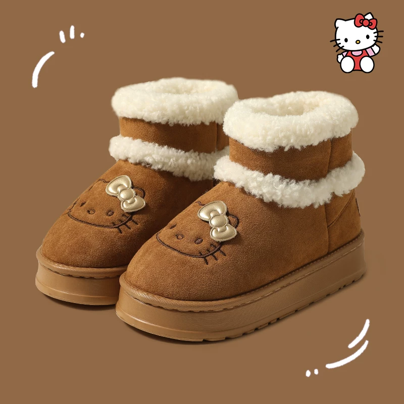 H K Winter Snow Boots Cute Fluffy Boots Shoes