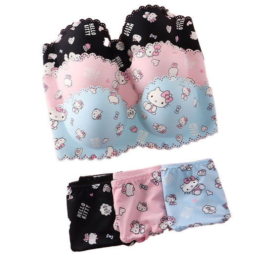 Hello Kitty Sweet Bra Set Underwear Bra Panties