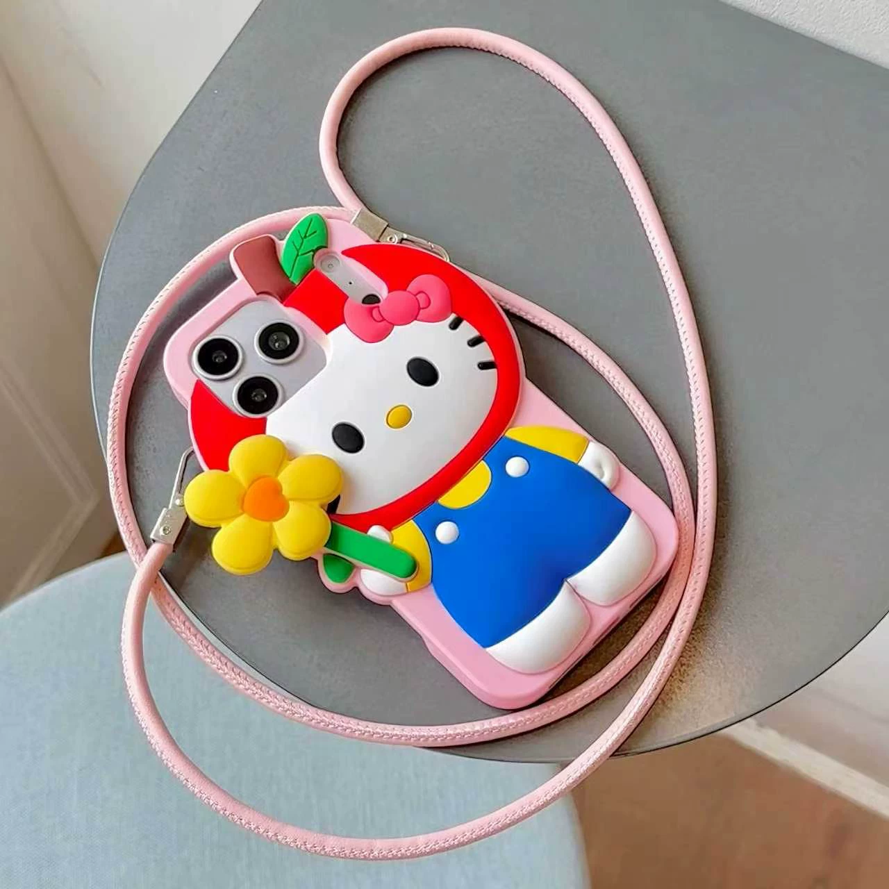 HK 3D Silicone Spinning Flower Anti-drop Protective Case
