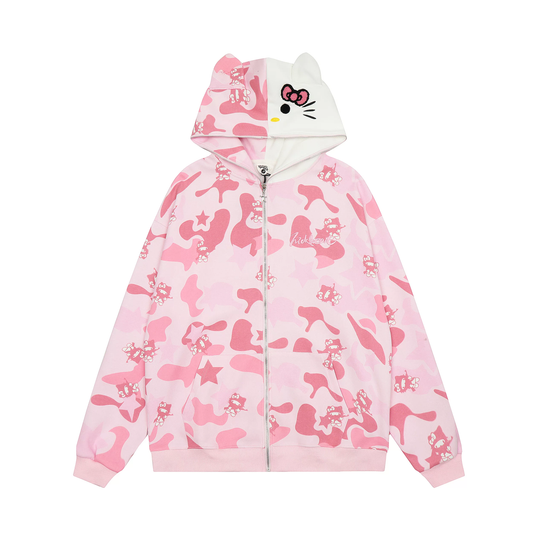 H K camouflage hoodie