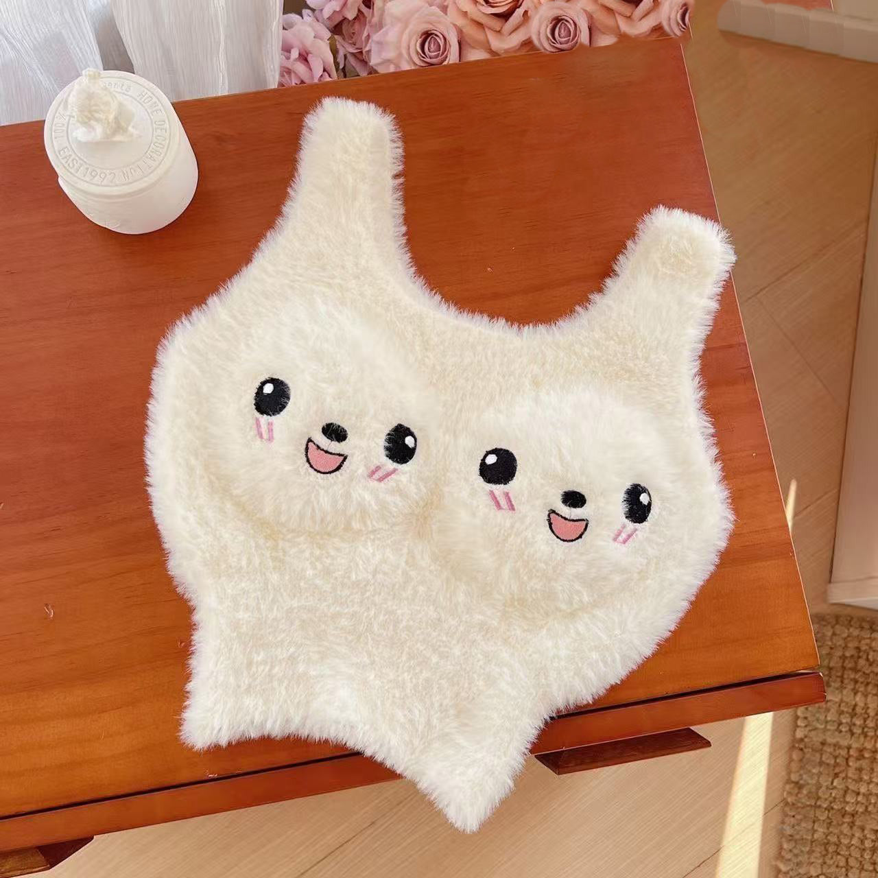 Cute women's fleece vest camisole sleeveless tube top