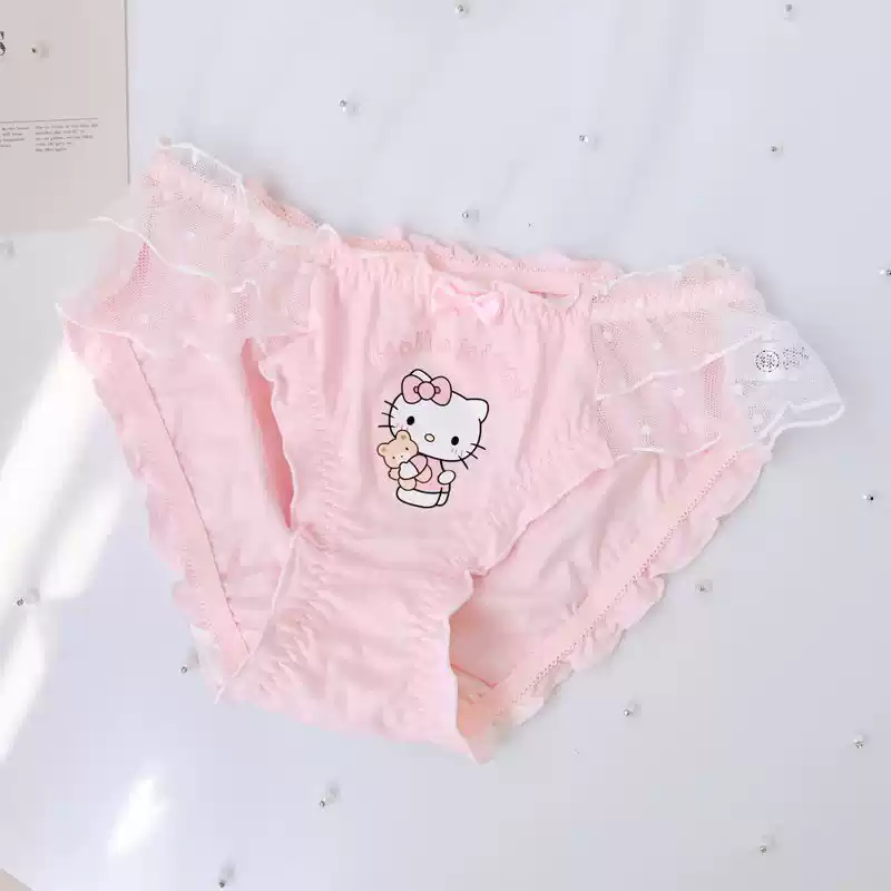 HK Lace Wire-Free Pink Bra Set