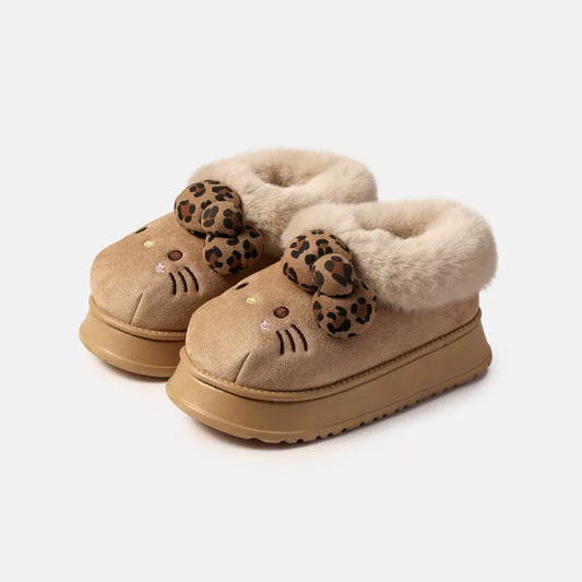 H K Fuzzy Winter Boots