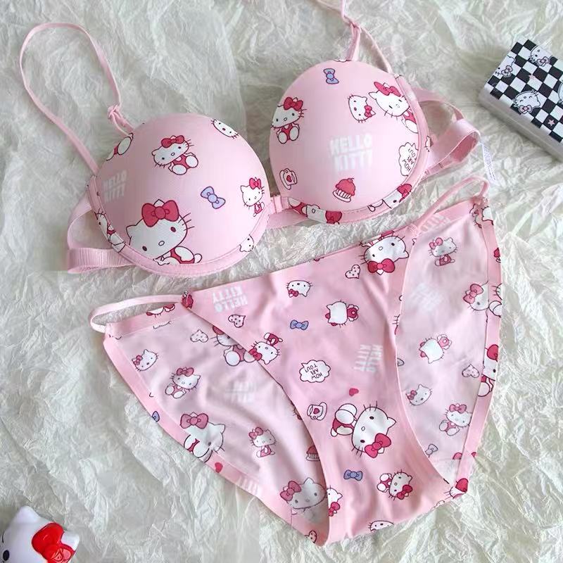 Hello Kitty Lingerie Sets nderwear Bra Panties