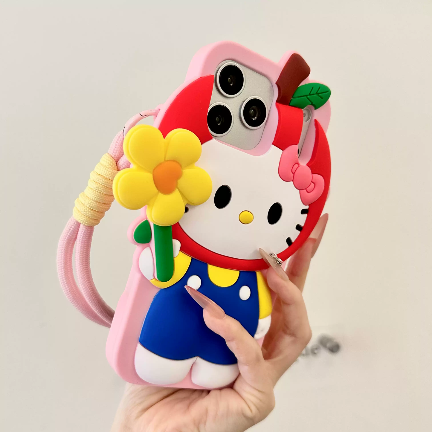 HK 3D Silicone Spinning Flower Anti-drop Protective Case
