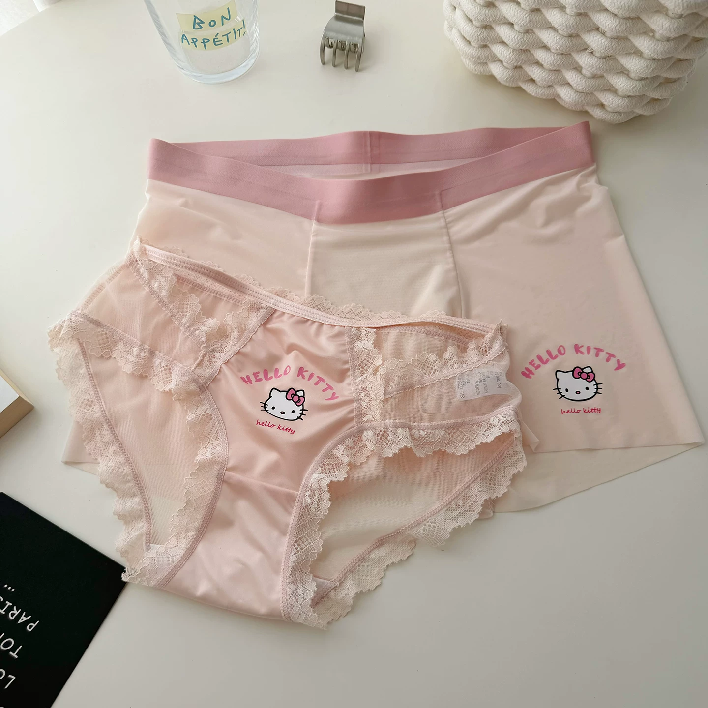 H K Couple Underwear - Male and Female Ice Silk Underwear