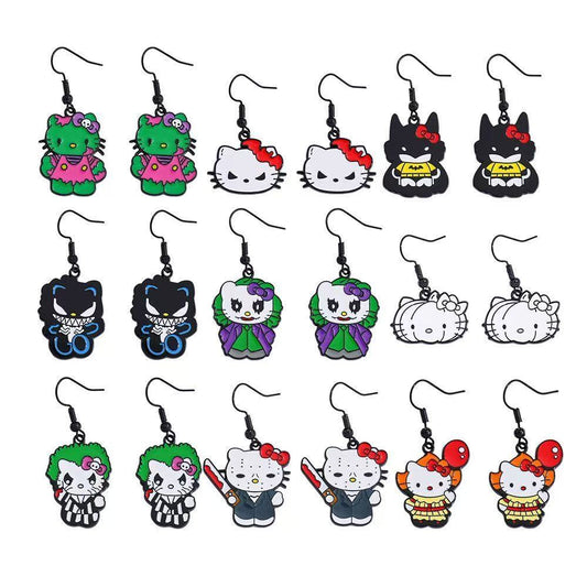 Hello Kitty Halloween earrings