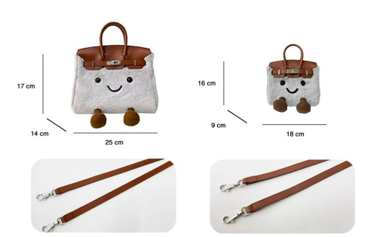 Plush and fluffy handbag/crossbody bag