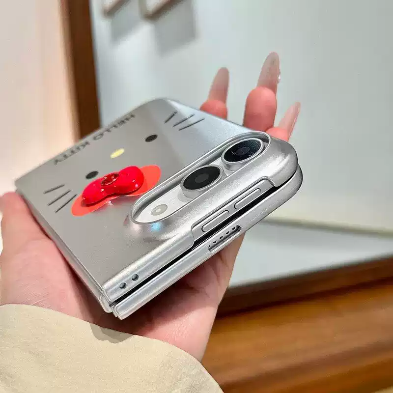 H K Silver Cute Kawaii iPhone Duo Case