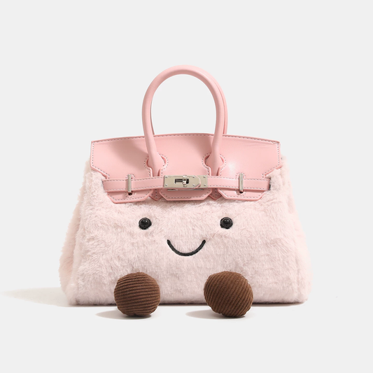 Plush and fluffy handbag/crossbody bag