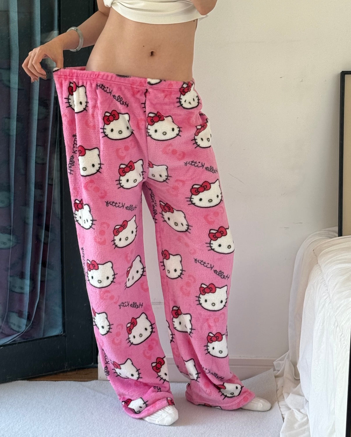 H K Fuzzy Pajama Pants