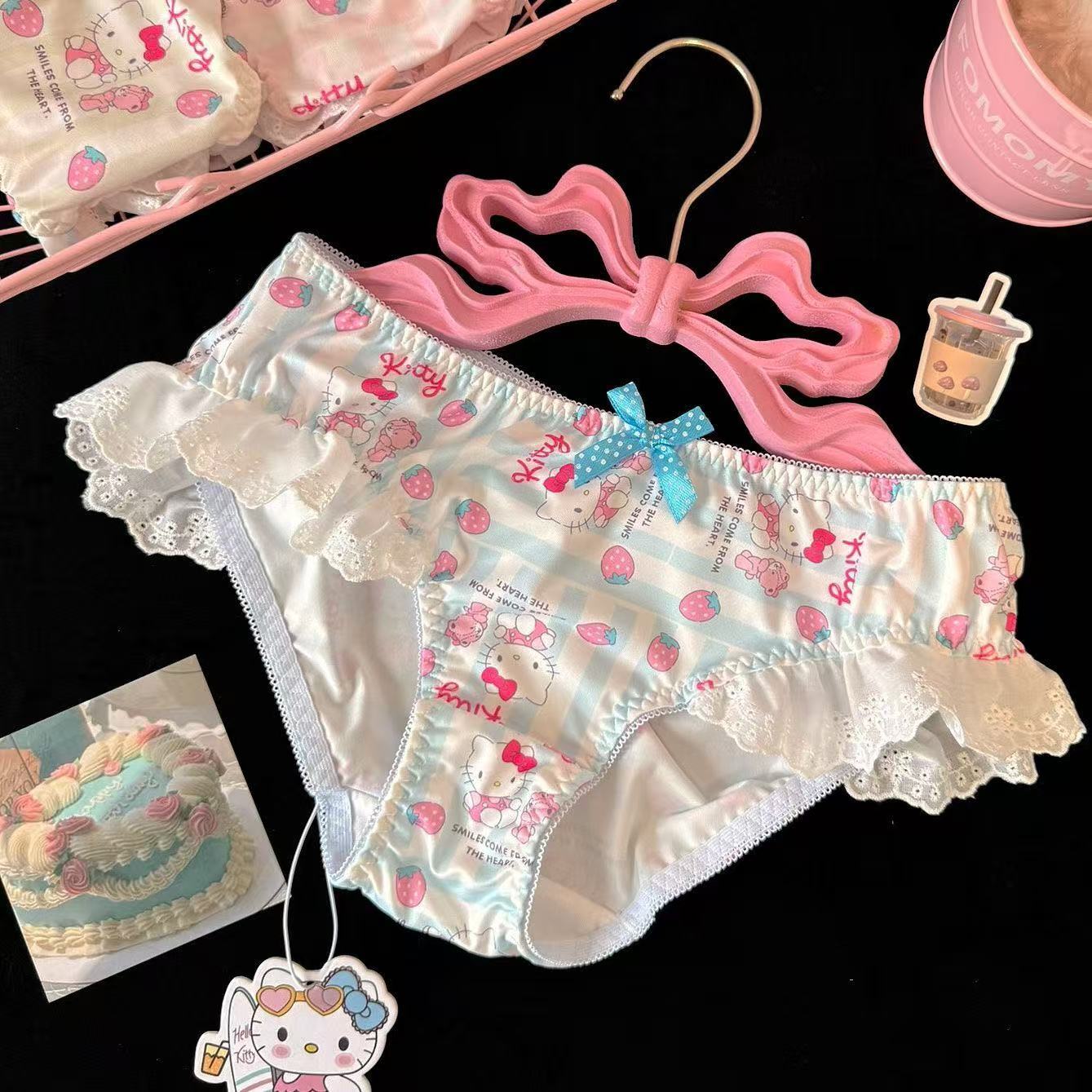 Strawberry Hello Kitty Lace Cute Panties