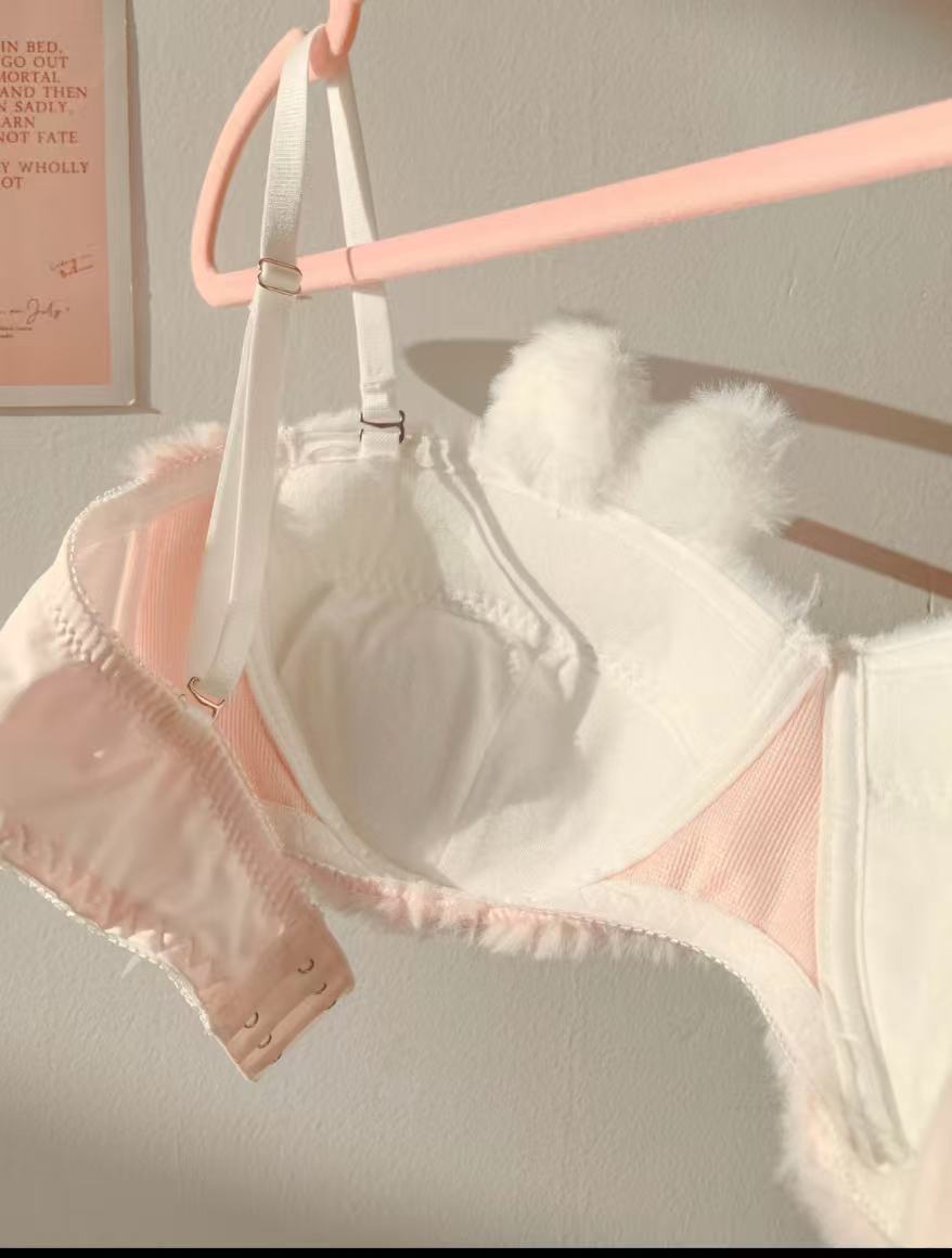 Plushie Lingerie Sets Cute Bunny Ear Bra Sets Cute Pajamas