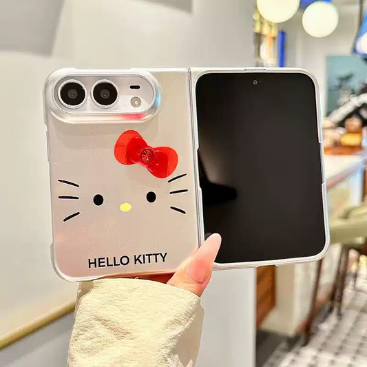H K Silver Cute Kawaii iPhone Duo Case