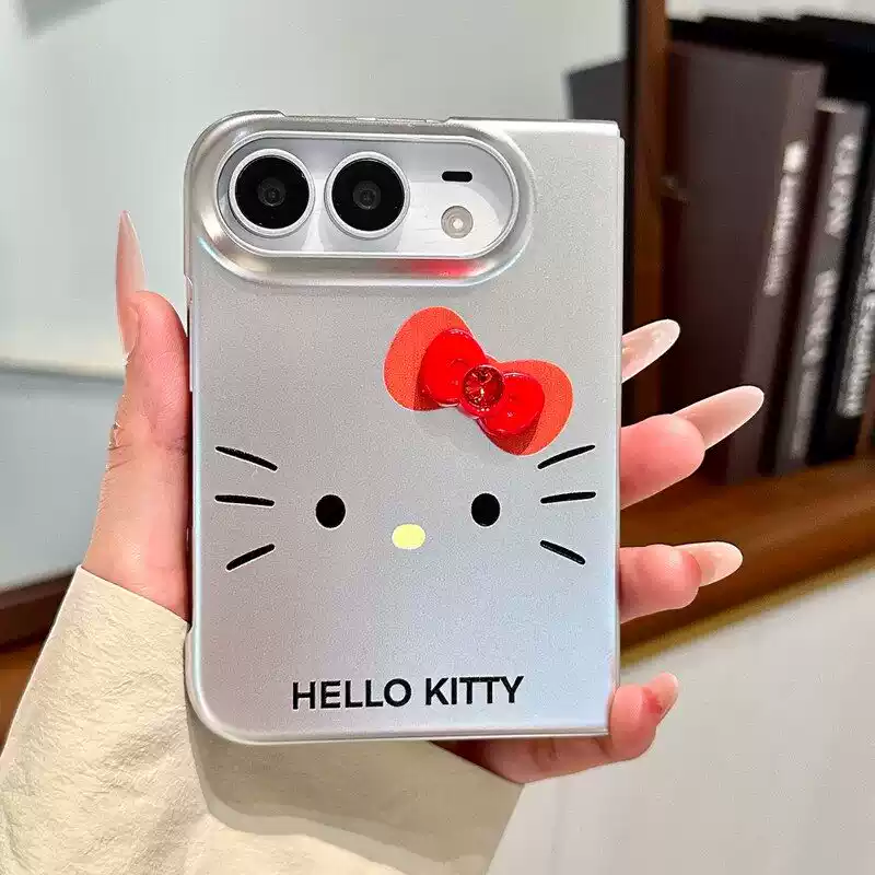 H K Silver Cute Kawaii iPhone Duo Case