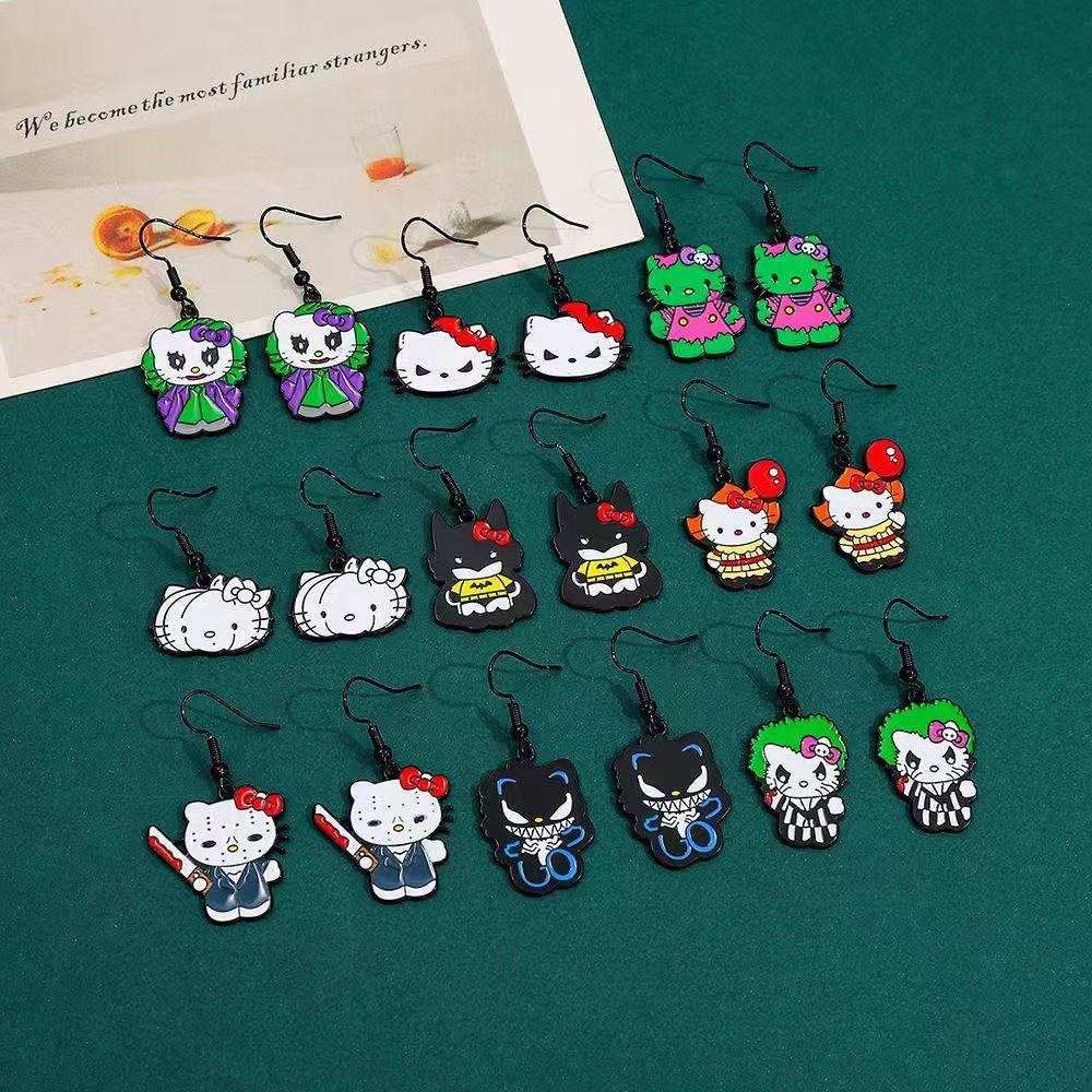 Hello Kitty Halloween earrings