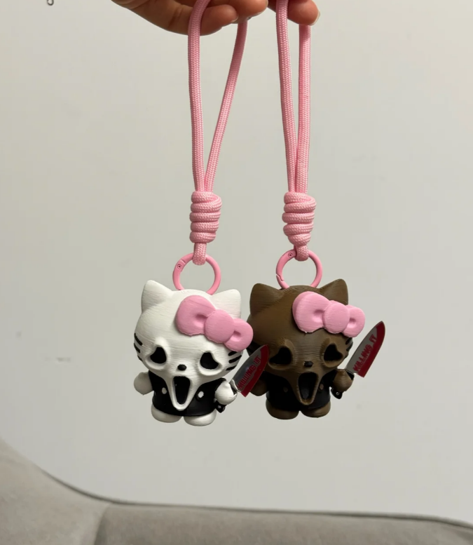 H K  Halloween Costume Keychain Charms