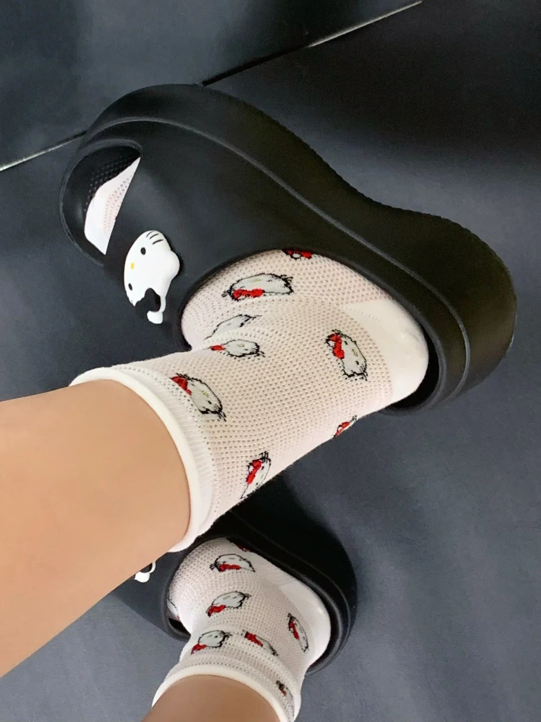 Hello kitty Crew Socks Casual Cute Socks Thin Ankle Socks 2 Pack