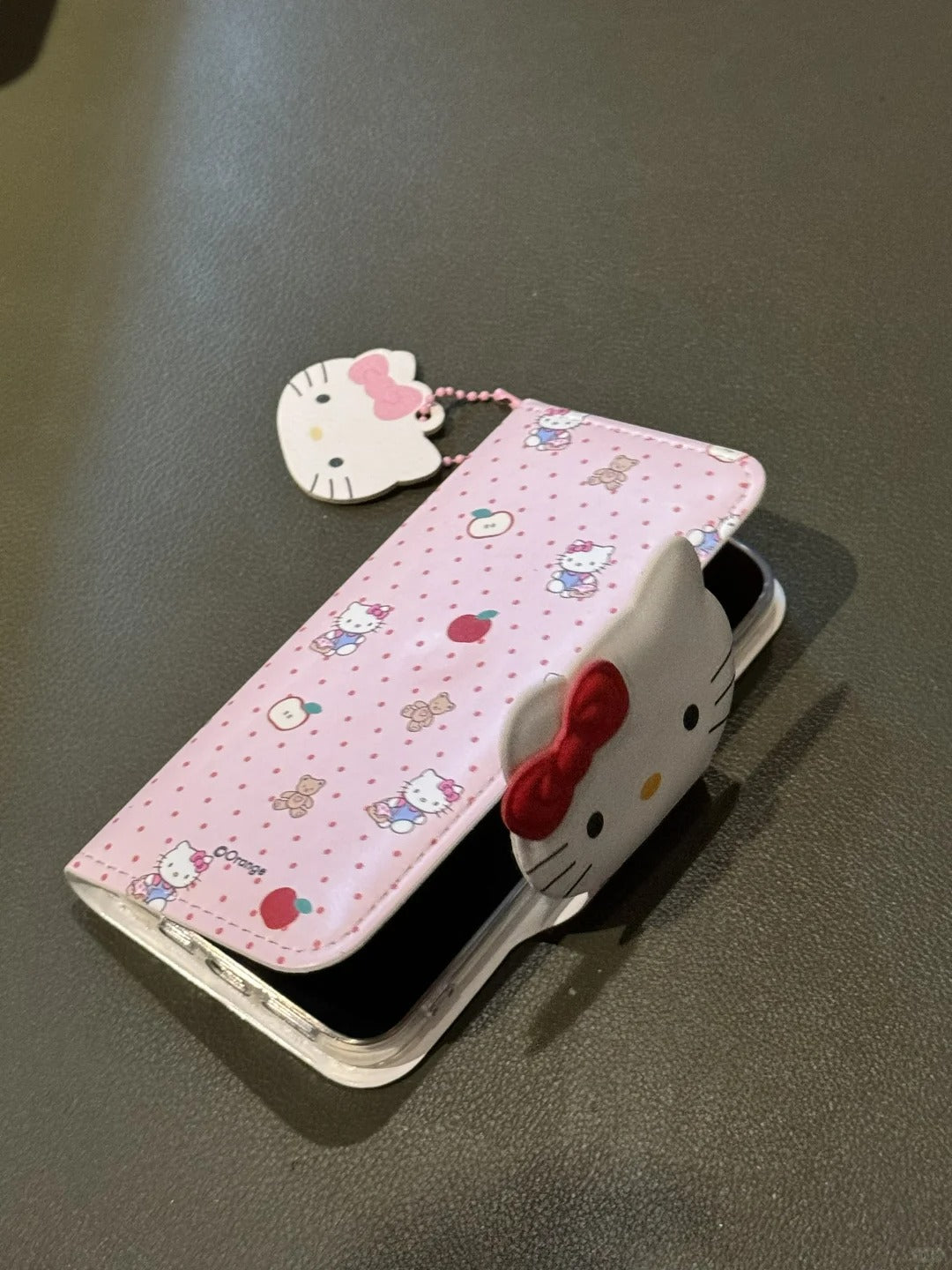 Hello Kitty Flip phone case with Card holder