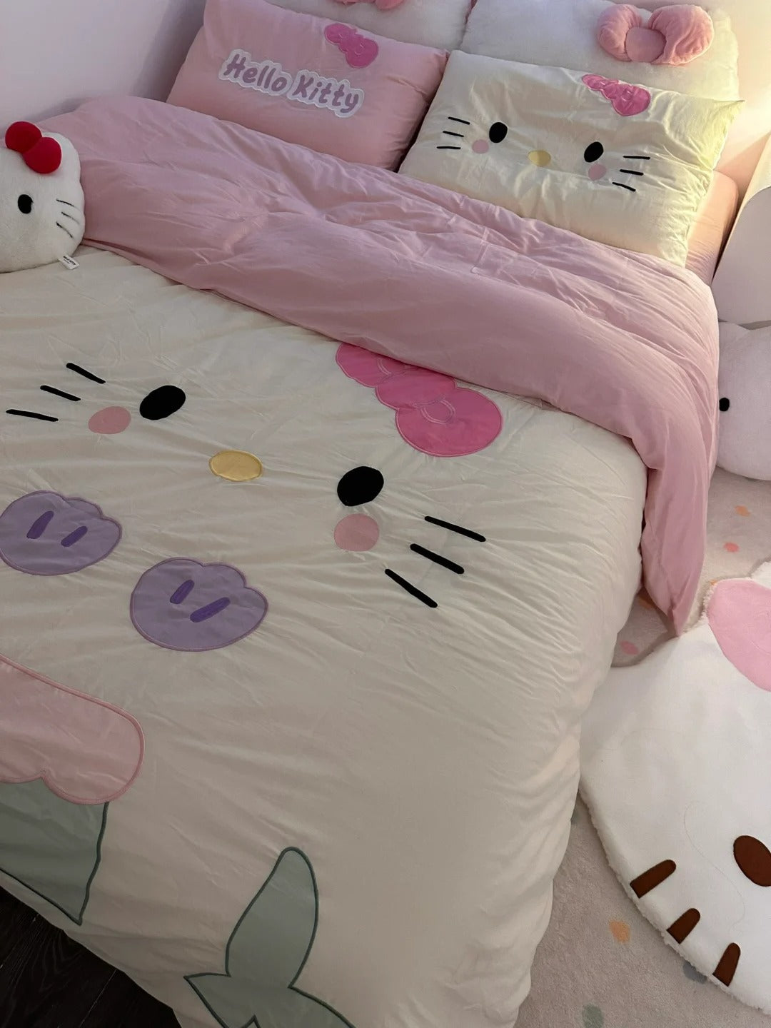 Hello Kitty Mermaid Cotton Bedding Sheet