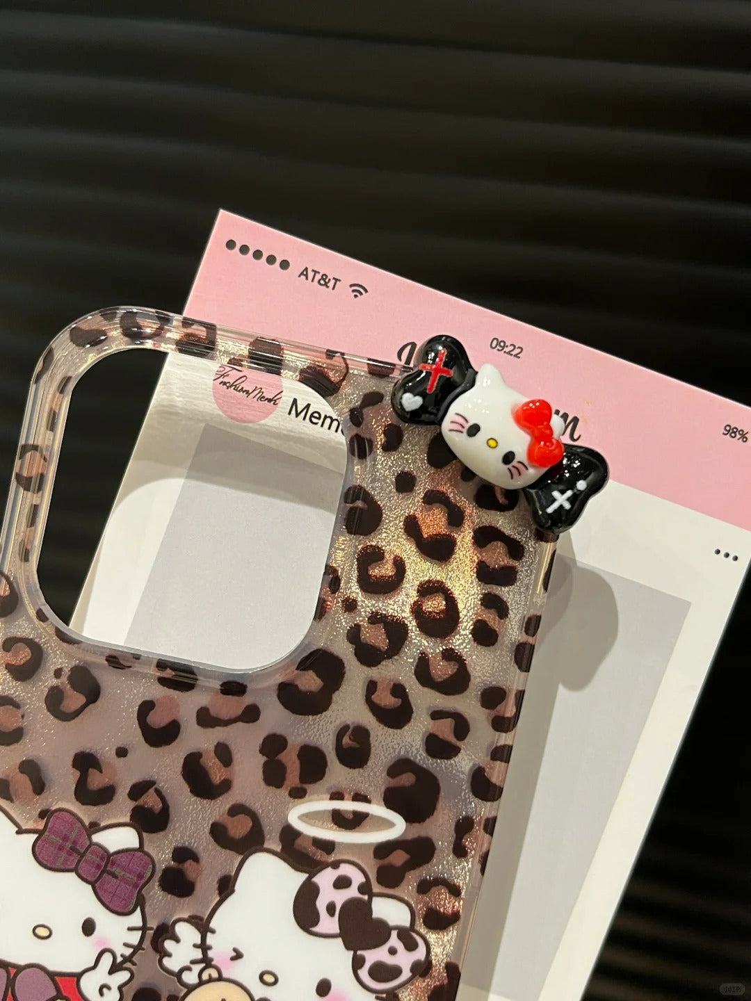 Hello Kitty Leopard print phone case