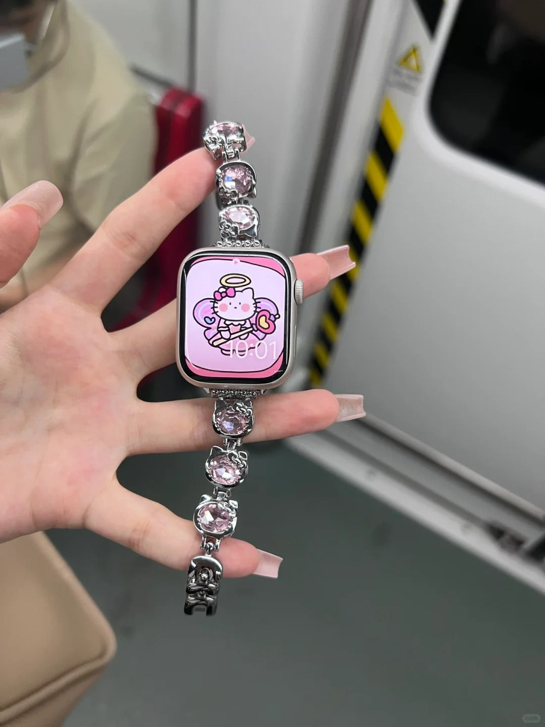 Hello kitty Apple Watch Band Diamond  iWatch Series