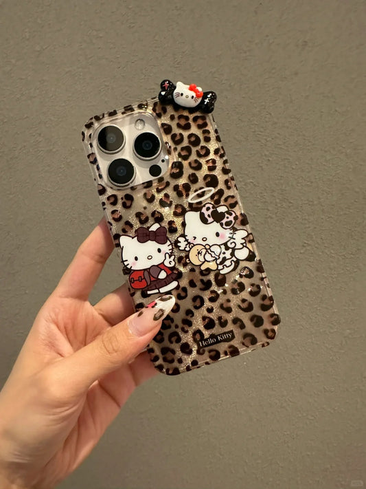 Hello Kitty Leopard print phone case