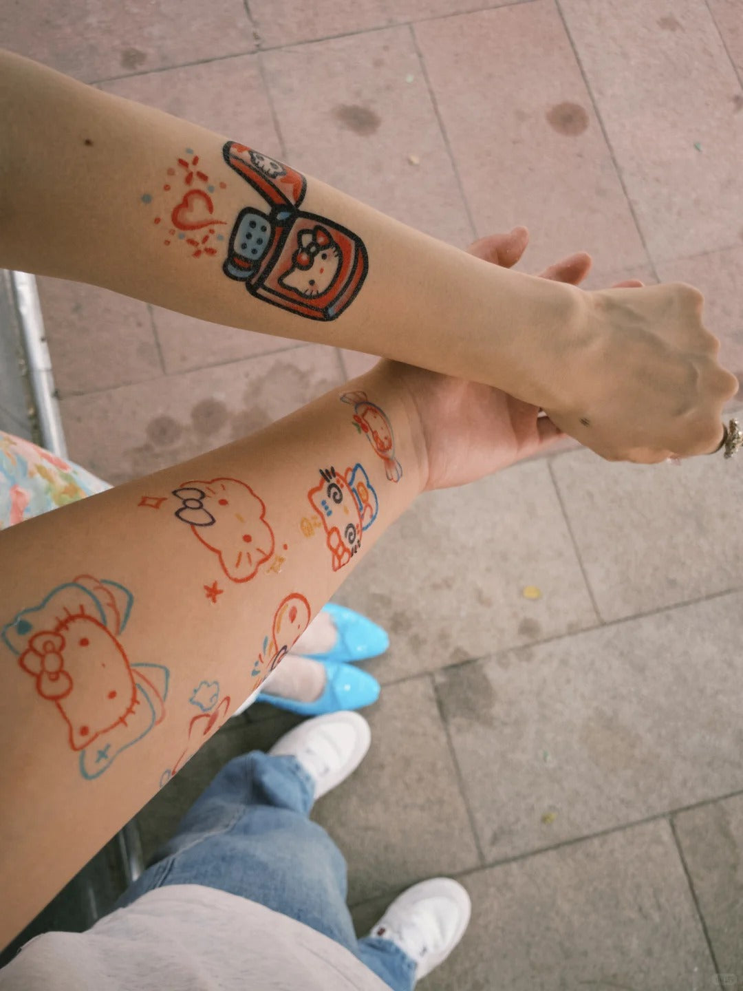 Kawaii Hello Kitty Tattoo Stickers